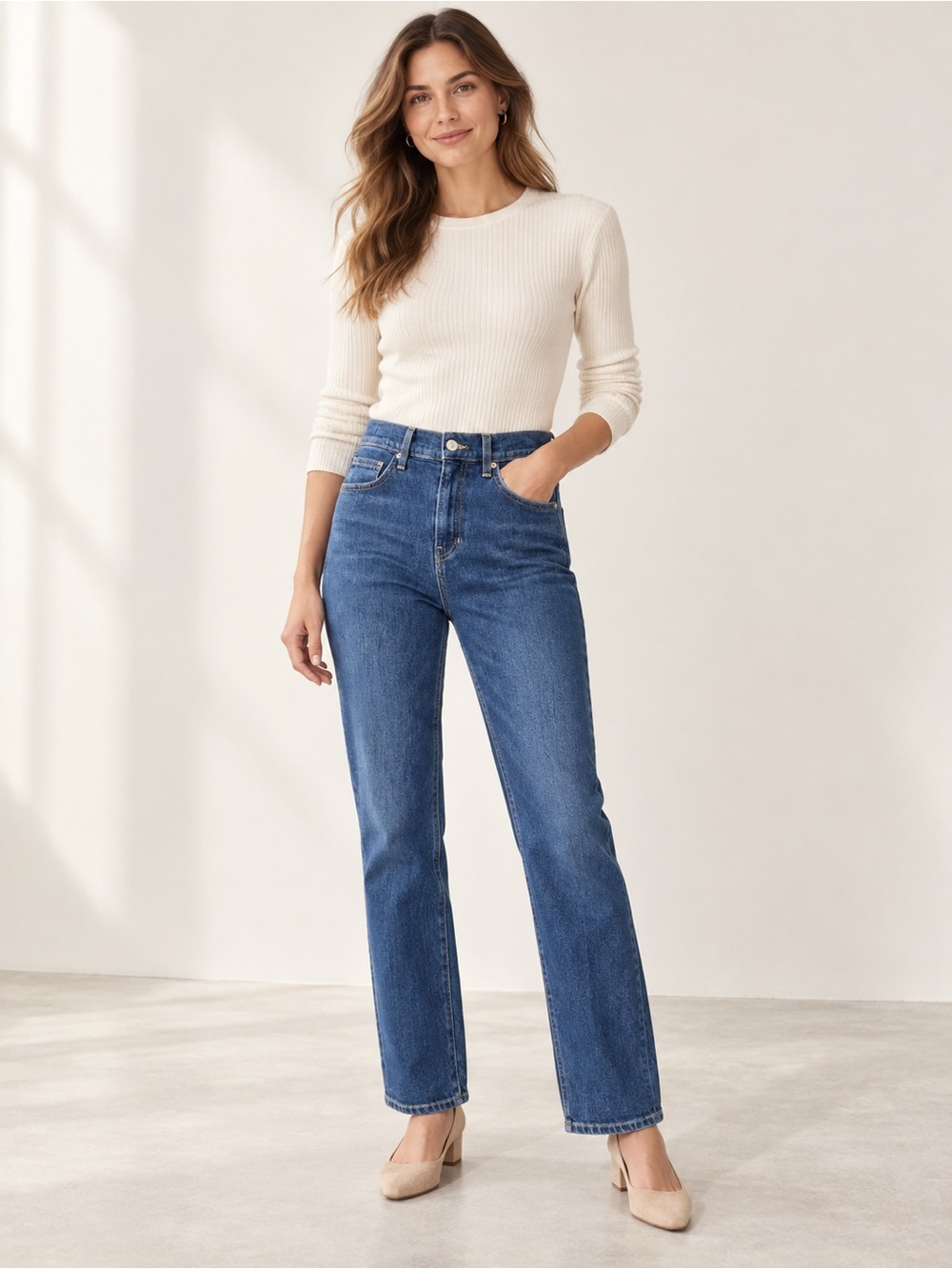 Veronica Beard Joey Straight Leg Jeans